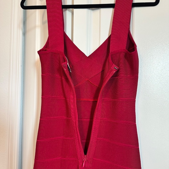 Valentines Day Herve Leger Red Maxi Dress - Picture 5 of 5